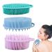 Silicone Body Scrubber Shampoo Brush: YIDM 3 Pcs Silicone Body Scrubber Shampoo Brush Exfoliating Silicone Body Scrubber Scalp Massager  2 in 1 Bath and Shampoo Brush for Babies  Children  Men  Women
