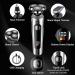 Electric Razor for Men 2-Speed Electric Shavers with LCD Display 90mins Waterproof Wet/Dry Shaving Time IPX6 Waterproof USB Rechargeable Child Lock Electric Razor Grooming Kit 4 in 1 - Buy Online on GoSupps.com