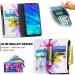Miago Huawei Y6 2019 Wallet Case - 9 Card Slots Colorful Zipper Flip Cover Sunflower Design PU Leather Protective Case - Buy Online on GoSupps.com