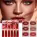 Huvqianu Lipstick Kit Cute Strawberry Shaped Gloss Balm Smooth Texture Lipstick Kit Lightweight Portable Design Easy Application Function Beauty Essentials for Beginners Family Friend - Buy Online on GoSupps.com