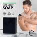 Bamboo Charcoal Body Soap | 7oz African Black Bar | Natural Skincare for All Skin Types - Eco-Friendly & Vegan - Buy Online on GoSupps.com