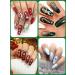 Christmas Nail Art Sequins Sticker - Santa Claus, Snowflake, Elk Decals - Winter Nail Decor - Buy Online on GoSupps.com