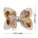 Cute Gold Sparkly Glitter Sequin Hair Bows - Pack of 2 for Little Girls - Buy Online on GoSupps.com