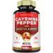 6in1 Cayenne Pepper Capsules with Ginger Root Beet Root and Black Pepper and More - 60 Capsules - Cayenne Supplement Supports Digestion System Immunity 60 Count (Pack of 1)