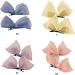 Muloo Cute Bowknot Shape Hairpins Hot Girls Glitter Bowknot Hair Clip Spring Summer Hair Clip for Woman Ponytail Hair Clip Blue - Buy Online on GoSupps.com