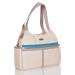 LCP Kids Stylish Diaper Bag PARIS + Stroller Holder & Waterproof Changing Mat Ideal as a Weekender Cream