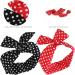 2 Pieces Women s Chiffon Head Wrap - Polka Dot & Paisley Elastic Stretch Headbands for Girls & Ladies - Stylish Hair Accessories - Buy Online on GoSupps.com