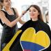 I Love Colombia Flag Hair Cutting Cape | Professional Barber Apron for Salon Hairdressing - Buy Online on GoSupps.com