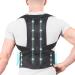 Posture Corrector for Women and Men Adjustable Back Braces Support Straightener Lumbar Support for Posture Back Pain Full Back Support Size XXL XX-Large Black
