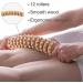Premium Wood Massage Roller - Perfect Back Neck & Body Massager with Handle for Ultimate Relaxation | Ships Internationally - Buy Online on GoSupps.com