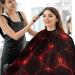 Glowing Geometry Flame Barber Apron - Stylish Hair Cutting Cape for Professionals | International Shipping Available - Buy Online on GoSupps.com