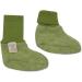 Cosilana Organic Baby Fleece Booties - 60% Wool, 40% Cotton - Non-Slip Soles - UK 17 Green Melange - Buy Online on GoSupps.com