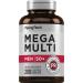 Piping Rock Multivitamin for Men Over 50+ | 200 Caplets | Mega 50 Plus Daily Multimineral | with Magnesium Calcium Zinc | Non-GMO Gluten Free Supplement