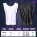 24 Pack Mercerized Fabric Scrimmage Soccer Pinnies Vests - Youth & Adult Sports Training Jerseys - Black/White - Buy Online on GoSupps.com