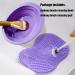 Silicone Makeup Brush Cleaning Mat - Foldable Brush Cleaner Pad for Makeup Sponge, Powder Puff - Purple - Buy Online on GoSupps.com