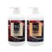 Organic Hair Care Gift Set by FRU Pomegranate & Fig Shampoo and Conditioner 800ml