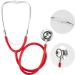 TRIXES Red Stethoscope - Fancy Dress Doctor Costume Accessory with Diaphragm & Bell Features - Red & Silver - Buy Online on GoSupps.com