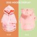 Furryilla Pet Clothes: Dog Hoodies Sweatshirt with Hood and Pockets (M Pink) - Medium Pink Dog Hoodie - Buy Online on GoSupps.com