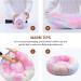 BEAUTYHB Calming Dog and Cat Bed - Anti Anxiety Round Fluffy Bed for Small, Medium, Large Pets - Warm & Washable - 24'' Medium Size - Dark Blue - Buy Online on GoSupps.com