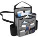 Luxja car back seat organizer car seat organizer car storage back seat front seat organizer with laptop and tablet storage gray
