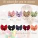 RESTPOTY 10 Pcs Bow Hair Clips for Women Girls 5.5 Inch Big Hair Bows 10 Solid Colors Handmade Soft Fabric Bowknot French Barrettes Hair Accessories - Buy Online on GoSupps.com