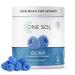 One Sol BCAA & Electrolyte Powder for Hydration & Energy All-Natural Formula 100% Vegan Non-GMO Gluten Free & Soy-Free Promotes Muscle Growth & Recovery Natural Blue Raspberry Flavor