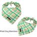 Shop Aring Green Plaid Dog Bandana - Cotton Triangle Bib for Small & Large Dogs & Cats | Stylish & Convenient Neckwear - Buy Online on GoSupps.com
