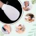 Prousky 2-Piece Body Peeling Gloves | Double-Sided Exfoliating Bath Mitts for Dead Skin Removal - Perfect for Spa Shower & Bathroom (White) - Buy Online on GoSupps.com