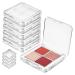 HAPINARY 6 Pcs Transparent Square Eye Shadow Box Eye Shadow Empty Boxes Empty Eyeshadow Pans Plastic