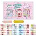 144Pcs Kids Press on Nails Children Girls Press on Short Artificial Fake Nails No fading Stable Quick Stick on Cute Pre Glue Full Cover Acrylic Nail Tip Kit Gift for Kids Nail Decoration (Fruit) Fruits