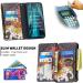 Miago 9 Card Slots Leather Cover for Xiaomi Redmi Note 8 Pro - Colorful Zip Flip Wallet Case & Protective PU Leather Shell - Buy Online on GoSupps.com
