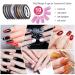 Czemo 38-Piece Nail Design Accessories Kit - Nail Art Starter Set for Women with Brushes Points Tapes & Sequins - Buy Online on GoSupps.com