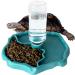 QIODAZOO Bowls for Reptiles Amphibians Tortoise Accessories 2 IN 1 Reptile Feeding Dish Automatic Dispenser Tortoise Water Dish Lake Blue - Buy Online on GoSupps.com