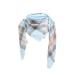 Hanxiulin ladies scarf warm autumn triangle triangular scarf high -quality hooded scarf button towel ladies bib triangular cloth unit size light blue