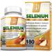 BRI Nutrition Selenium 200mcg - Immune Support & Heart Health - 180 Vegetable Capsules - Buy Online on GoSupps.com