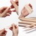 Hoomboom 100pcs Orange Wood Sticks & Cuticle Pusher Set for Nail Art Manicure Pedicure - Pack of 1 - Buy Online on GoSupps.com