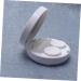 Buy SOLUSTRE 1pc White Contact Lens Case with Mirror - Perfect for Travel & Eye Care - Buy Online on GoSupps.com