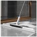 RRRYYYZZ Silicone Brooms for Floor Cleaning with Brush and 2 Scrape 49'' Adjustable Handle Silicone Brooms for Floor Cleaning Garage Floor Squeegee Cleans Glass Fine Dust Hair Liquids