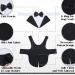 Dog Wedding Suit Tuxedo for Small Medium & Large Dogs - Formal Party Outfit with Removable Bandana (Black Size L) - Buy Online on GoSupps.com