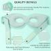 WOVTE Cooling Eye Mask Reusable Hot or Cold Therapy Gel Bead Eye Mask with Soft Plush Backing and Adjustable Strap for Puffy Eyes Dry Eyes Dark Circles Headache (Green(hollow)) - Buy Online on GoSupps.com
