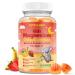 Double-Flavor Magnesium Glycinate Gummies 400MG Sugar Free Magnesium Supplement Calm Sleep for Women Kids Adults with Vitamin D3 B6 and Calcium Gluten Free & Vegan Friendly 60 Count Strawberry & Banana