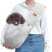 VRBabies dog carrier bag dog bag for small dogs pet with adjustable wide straps (thick shoulder straps light gray) thick shoulder straps light gray