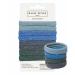 Basic Sense Gym Hair Ties - Unique Soft Jersey Bobbles Strong Hold Seamless Elastics Metal-Free for Active Lifestyles Blue