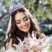 Diddler Crystal Crown Purple Tiara for Women and Girls - Silver Princess Crown for Wedding, Birthday, Christmas - Light Purple - Buy Online on GoSupps.com