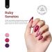 Beetles Gel Nail Polish Set - 6 Colors Ruby Sonatas Collection | Peach Pink Purple Burgundy Red & Glitter | Soak Off UV Lamp Cured Nail Art for Women - Buy Online on GoSupps.com