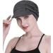FocusCare Soft Chemo Scarves for Women | Bamboo Fabric Baseball Cap Turban for Hair Loss | Dark Health Gray - Buy Online on GoSupps.com
