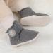 JIASUQI Baby Winter Boots | Infant Cozy House Slippers for Newborns | Anti-Skid Toddler Soft Socks | Grey | 0-6 months - Buy Online on GoSupps.com