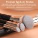TEOYALL Foundation Contour Conceal Brush Set 3PCS Angled Synthetic Kabuki Brushes for Blending Setting & Buffing Liquid Cream & Powder Cosmetics - Buy Online on GoSupps.com