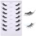 Natural Look 3D Cat Eye Wispy 15MM Mink Half Lashes - 7 Pairs Pack - Buy Online on GoSupps.com
