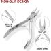 INGROWN Toe Nail Clippers Nippers Cutters Flame Point Podiatry Instrument 5" Professional Thick Toe Nail Chiropody - Buy Online on GoSupps.com